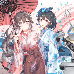 This is a pixiv picture whose title is 仁淀&大淀.