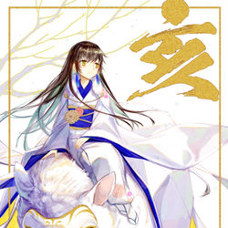 This is a pixiv picture whose title is 亥.
