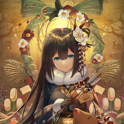 This is a pixiv picture whose title is あけおめ.