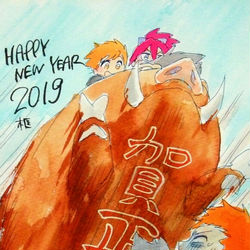 This is a pixiv picture whose title is 年末年始ろぐ.