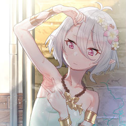 This is a pixiv picture whose title is コッコロちゃんの脇は性器.