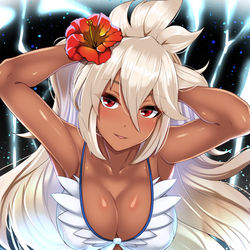 This is a pixiv picture whose title is 闇古戦場の女王.
