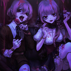 This is a pixiv picture whose title is ♥.