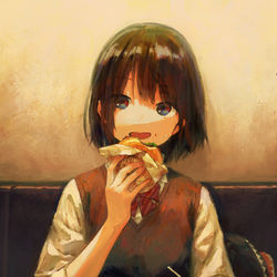 This is a pixiv picture whose title is 何か言った？.