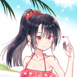 This is a pixiv picture whose title is ポニーテール.
