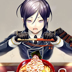 This is a pixiv picture whose title is 薬研とラーメン🍜.