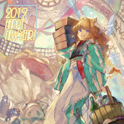 This is a pixiv picture whose title is 明けた.