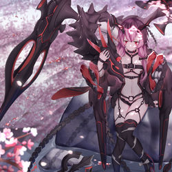 This is a pixiv picture whose title is 樱色雨.
