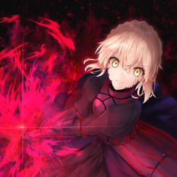 This is a pixiv picture whose title is セイバーオルタ.