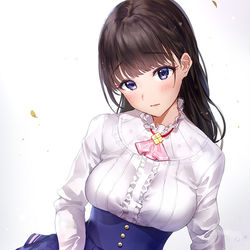 This is a pixiv picture whose title is 清楚系女子.