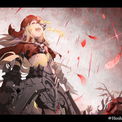 This is a pixiv picture whose title is 血の雨.