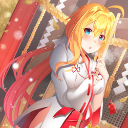 This is a pixiv picture whose title is 巫女カリーナ.