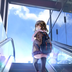 This is a pixiv picture whose title is 冬の朝.