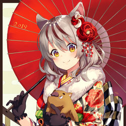This is a pixiv picture whose title is 2019.