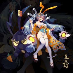 This is a pixiv picture whose title is 兔女郎日和坊.