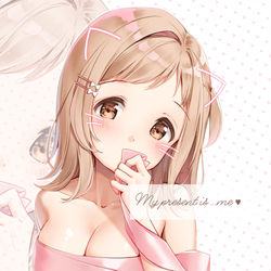 This is a pixiv picture whose title is 🎀.