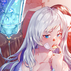 This is a pixiv picture whose title is hot.