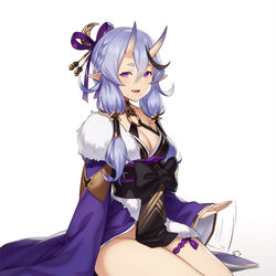 This is a pixiv picture whose title is 竜胆 尊.