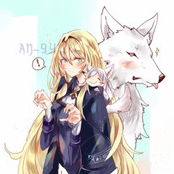 This is a pixiv picture whose title is 三隻狼(?.