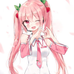 This is a pixiv picture whose title is さくら ミク.