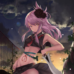 This is a pixiv picture whose title is クロのバラ.