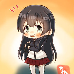 This is a pixiv picture whose title is 阿賀野姉ぇ節分mode.