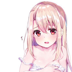 This is a pixiv picture whose title is ｢そんなに見ないでよ...お兄ちゃん｣.