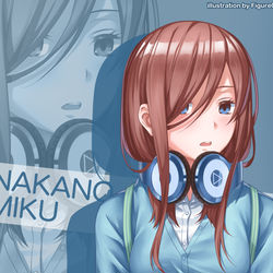 This is a pixiv picture whose title is 中野三玖.