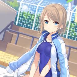 This is a pixiv picture whose title is スク水ジャージだ曜.