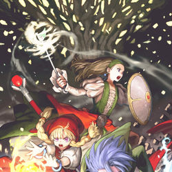 This is a pixiv picture whose title is 最初のパーティー.