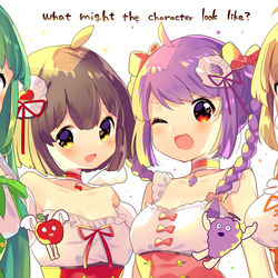 This is a pixiv picture whose title is 例の野菜と果物.