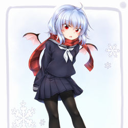 This is a pixiv picture whose title is 冬服セーラー服レミィ.