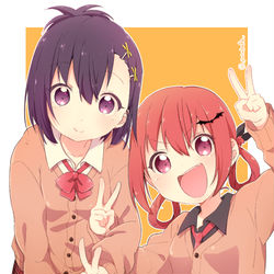 This is a pixiv picture whose title is 悪魔と天使.