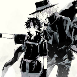 This is a pixiv picture whose title is 共犯者.