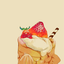 This is a pixiv picture whose title is たい焼きパフェ.