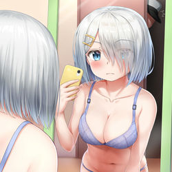 This is a pixiv picture whose title is 自撮り浜風.