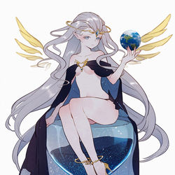 This is a pixiv picture whose title is 創作まとめ(人外✕少女など).