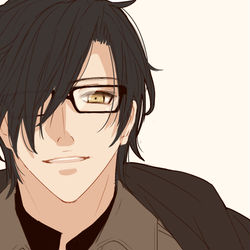 This is a pixiv picture whose title is 燭台切さんと眼鏡.