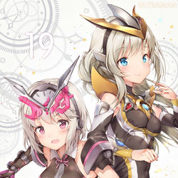 This is a pixiv picture whose title is ルーブ 娘＆ジオウ娘.