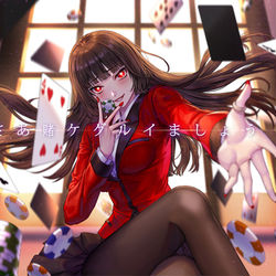 This is a pixiv picture whose title is さあ賭ケグルイましょう.