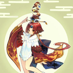 This is a pixiv picture whose title is 紅閻魔.