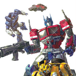 This is a pixiv picture whose title is Transformers Bumblebee.