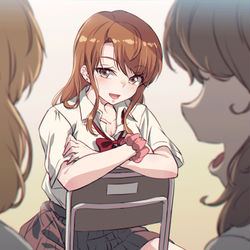 This is a pixiv picture whose title is 嫌パン小説　第2‐1話「ギャルＪＫに札束積んでみた」.