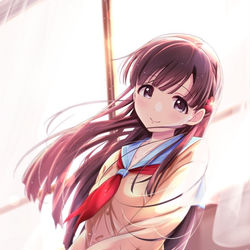 This is a pixiv picture whose title is 冬の制服紗枝はん.