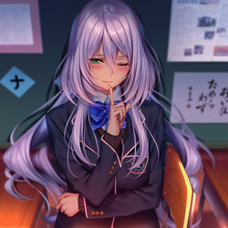 This is a pixiv picture whose title is ここで二人きりなのは内緒よ･･･.