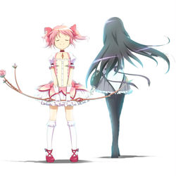 This is a pixiv picture whose title is まどかとほむら.