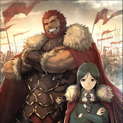 This is a pixiv picture whose title is イスカンダル＆ウェイバー（諸葛孔明）.