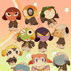 This is a pixiv picture whose title is 蛙詰め5.