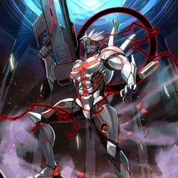 This is a pixiv picture whose title is 激変星のビッグガンナー.
