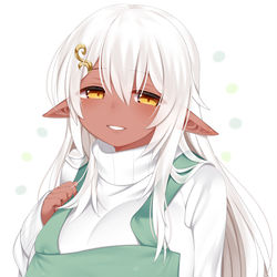 This is a pixiv picture whose title is ダークエルフママ.